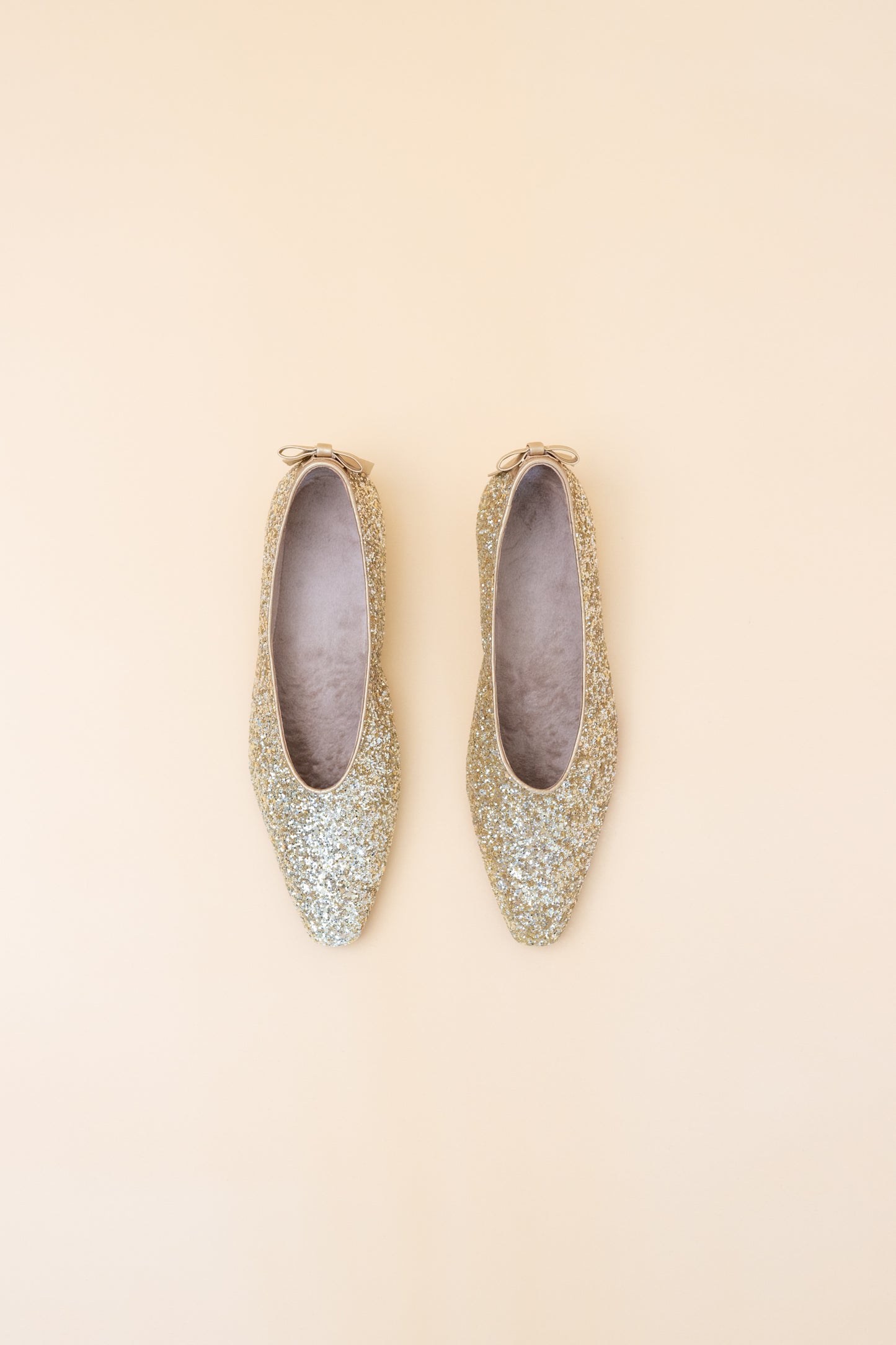 Leena Indoor Shoe - Golden Glitter