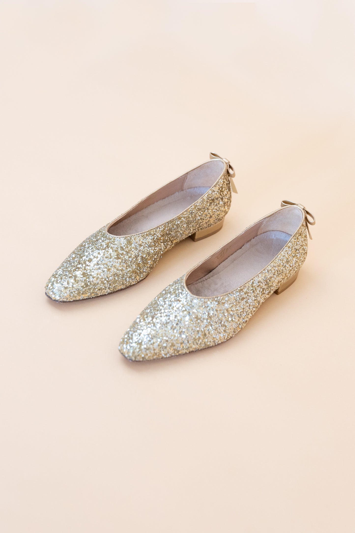 Leena Indoor Shoe - Golden Glitter